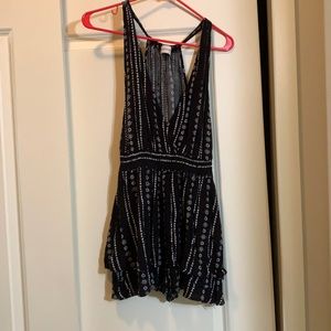 Black and white romper